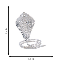 Silver Naga Serpent Idol