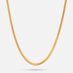 22K Gold Foxtail Dragon Chain - 16"