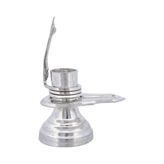 Silver Shiva Lingam Naga