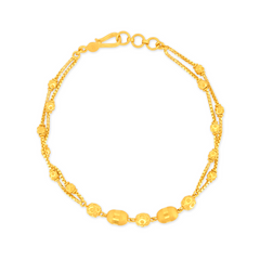 22K Gold Intricate Beadwork Bracelet