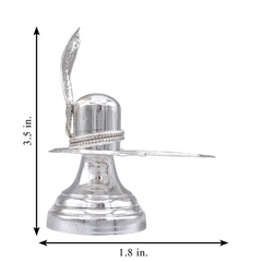 Silver Shiva Lingam Naga
