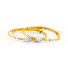 22K Gold Baby Adjustable Bangles