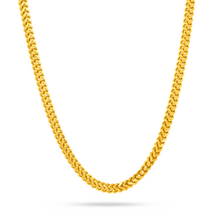 22K Gold Foxtail Chain - 21.5"