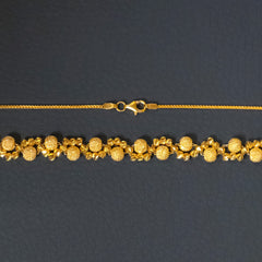 22K Gold Necklace & Earrings Set