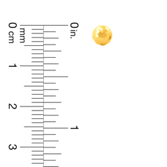 22K Gold Textured Stud Earrings