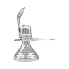 Silver Shiva Lingam Naga