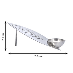 Silver Leaf Ganpati Oil Lamp