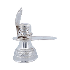 Silver Shiva Lingam Naga