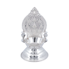 Silver Ashta Lakshmi/Kamakshi Oil Lamp