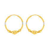 22K Gold Hoop Earrings