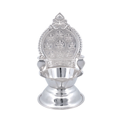 Silver Astalakshmi Oil Lamp