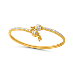 22K Gold Two-Tone Bracelet