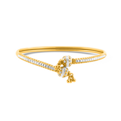 22K Gold Two-Tone Bracelet