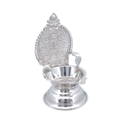 Silver Astalakshmi Oil Lamp