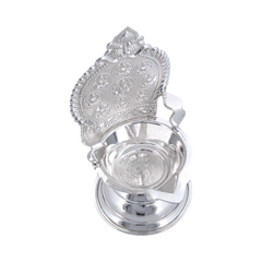 Silver Astalakshmi Oil Lamp