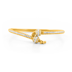 22K Gold Two-Tone Bracelet