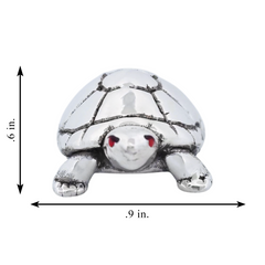 Silver Divine Tortoise for Pooja and Vastu