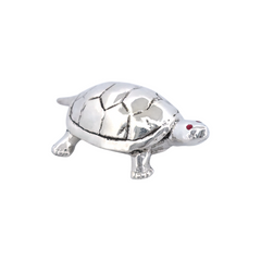 Silver Divine Tortoise for Pooja and Vastu