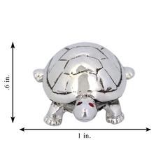 Silver Divine Tortoise for Pooja and Vastu