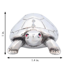Silver Divine Tortoise for Pooja and Vastu