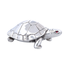 Silver Divine Tortoise for Pooja and Vastu