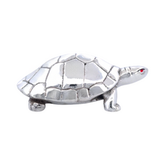 Silver Divine Tortoise for Pooja and Vastu