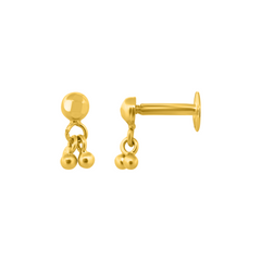 22K Gold Baby Dangling Earrings