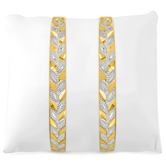 22K Gold Layer Designer Bangles - Set of 2