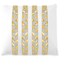 22K Gold Layer Designer Bangles - Set of 2