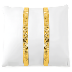 22K Gold Leaf Bangles - Set of 2