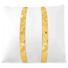 22K Gold Layer Bangles - Set of 2