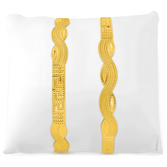 22K Gold LeafVers Bangles - Set of 2