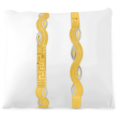 22K Gold LeafVers Bangles - Set of 2