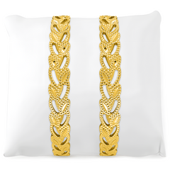 22K Gold LeafCut Bangles - Set of 2