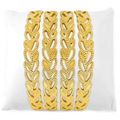 22K Gold LeafCut Bangles - Set of 2