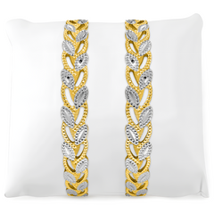 22K Gold LeafCut Bangles - Set of 2