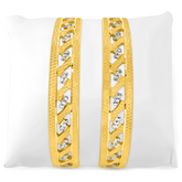 22K Gold Dotted Cut Bangles - Set of 2