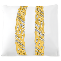 22K Gold WaveCut Bangles - Set of 2