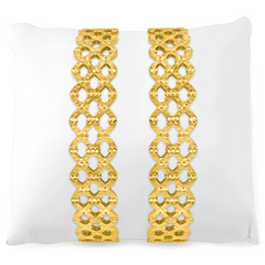 22K Gold LaceCut Bangles - Set of 2
