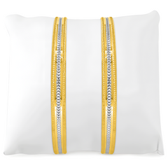 22K Gold Dotshine Bangles - Set of 2