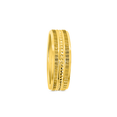 22K Gold Apex Wedding Band