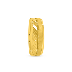 22K Gold Cascade Wedding Band