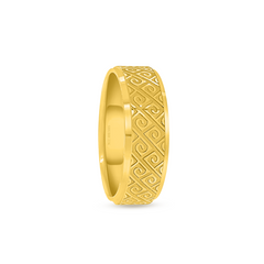 22K Gold DiaGreca Band