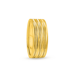 22K Gold WidStat Wedding Band