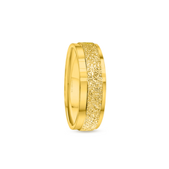 22K Gold StarDust Wedding Band