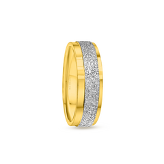22K Gold StarDust Wedding Band