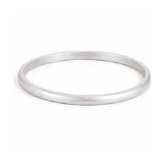 Pure Silver Matte Bangle