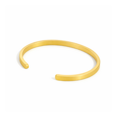 24K Pure Gold Wearable Bullion Cuff Matte Bangle