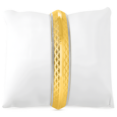 22K Gold C Wave Kada