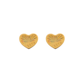 22K Gold Rainbow Love Earrings